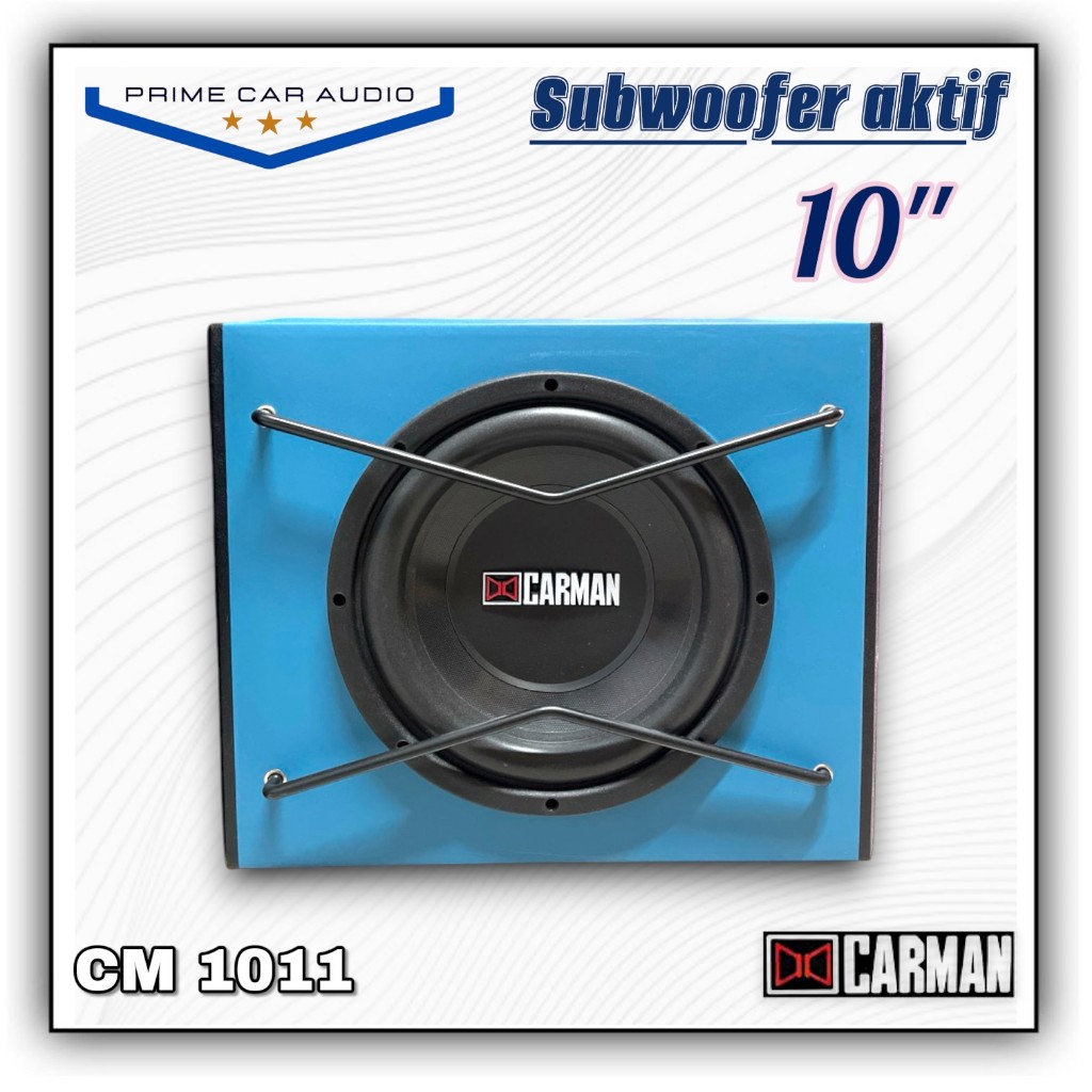 SUBWOOFER AKTIF 10 INCH BASSTUBE CARMAN CM-1011 SPEAKER MOBIL