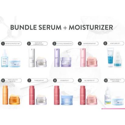Paket Wardah Perfect Set Moisturizer + Serum For Perfect Result (Symradiance, Peeling, Brightening, 