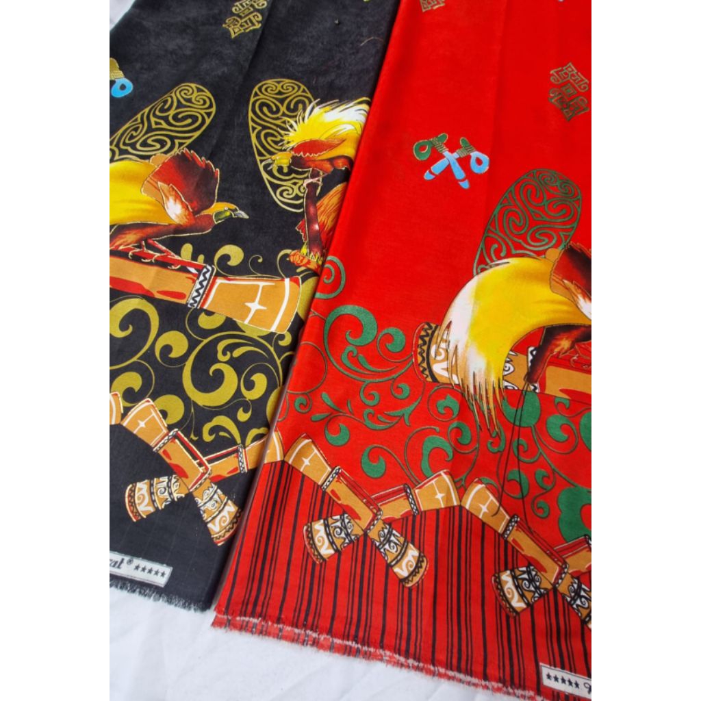 Kain Batik Khas Papua / Kain Batik Meteran / Batik Motif burung Cendrawasih