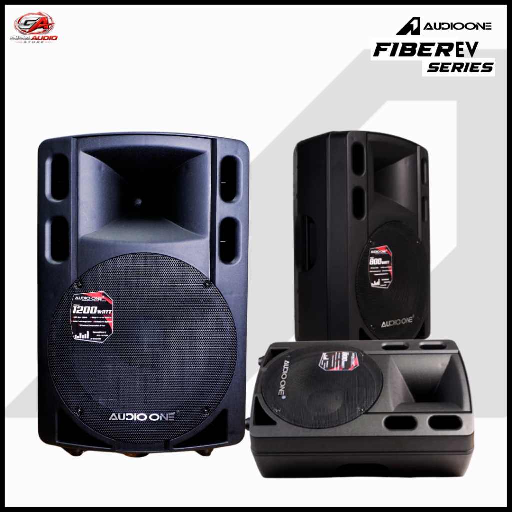Speaker 12/15 inch Aktif Pasif AUDIOONE EV 115 Fiber Monitor Bluetooth USB Original | GA