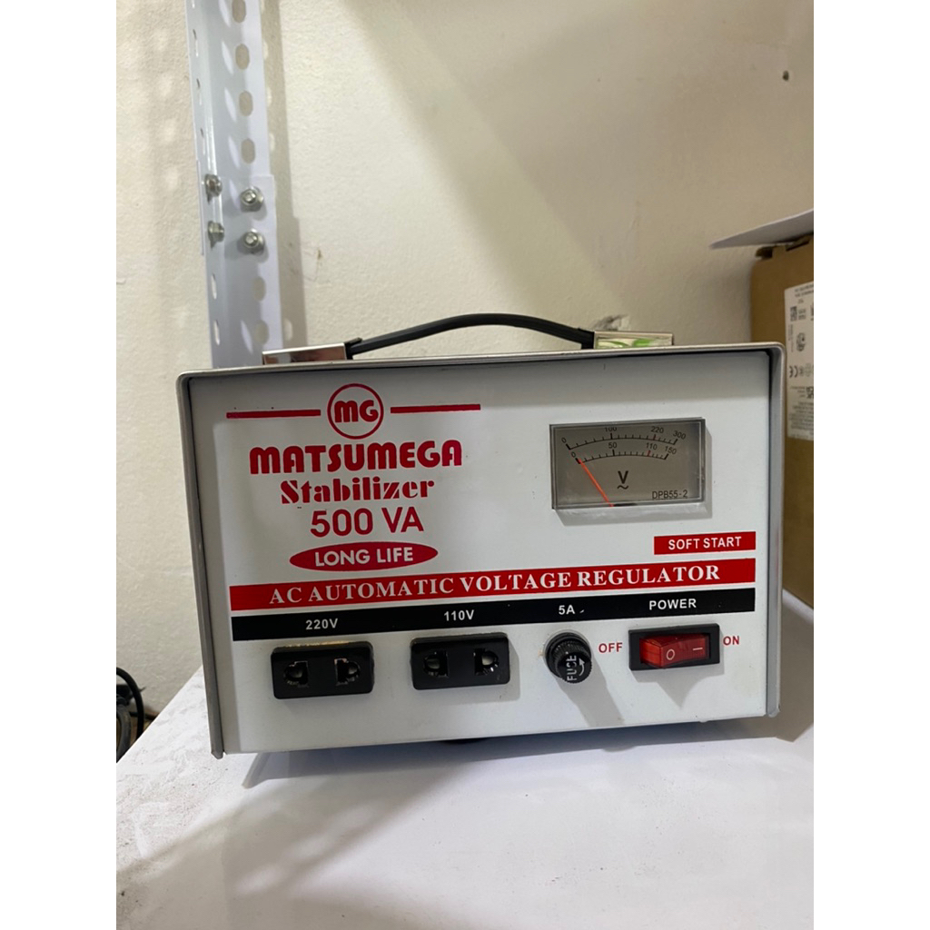 Stabilizer Listrik Stavolt Voltage Regulator MATSUMEGA 500va STAVOLT 500VA 500 VA