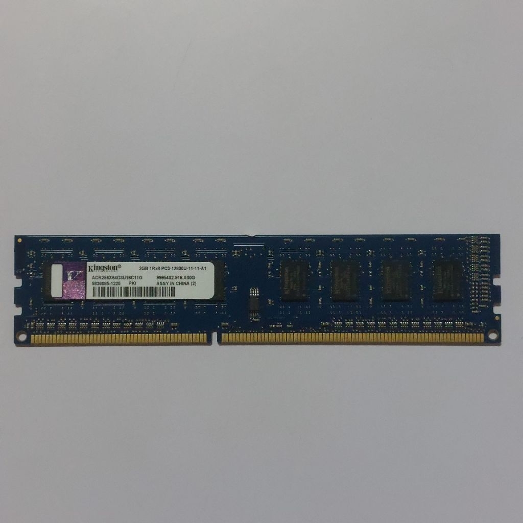 Ram PC DDR3 2 GB PC3-12800U KINGSTON
