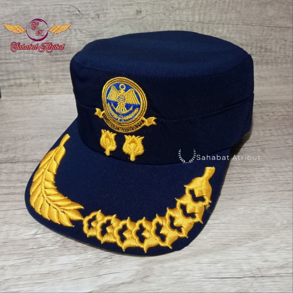 TOPI KEMENHUB 4A FREE NAMA - TOPI KOMANDO KEMENHUB GOL 4 - TOPI KEMENHUB MELATI DUA