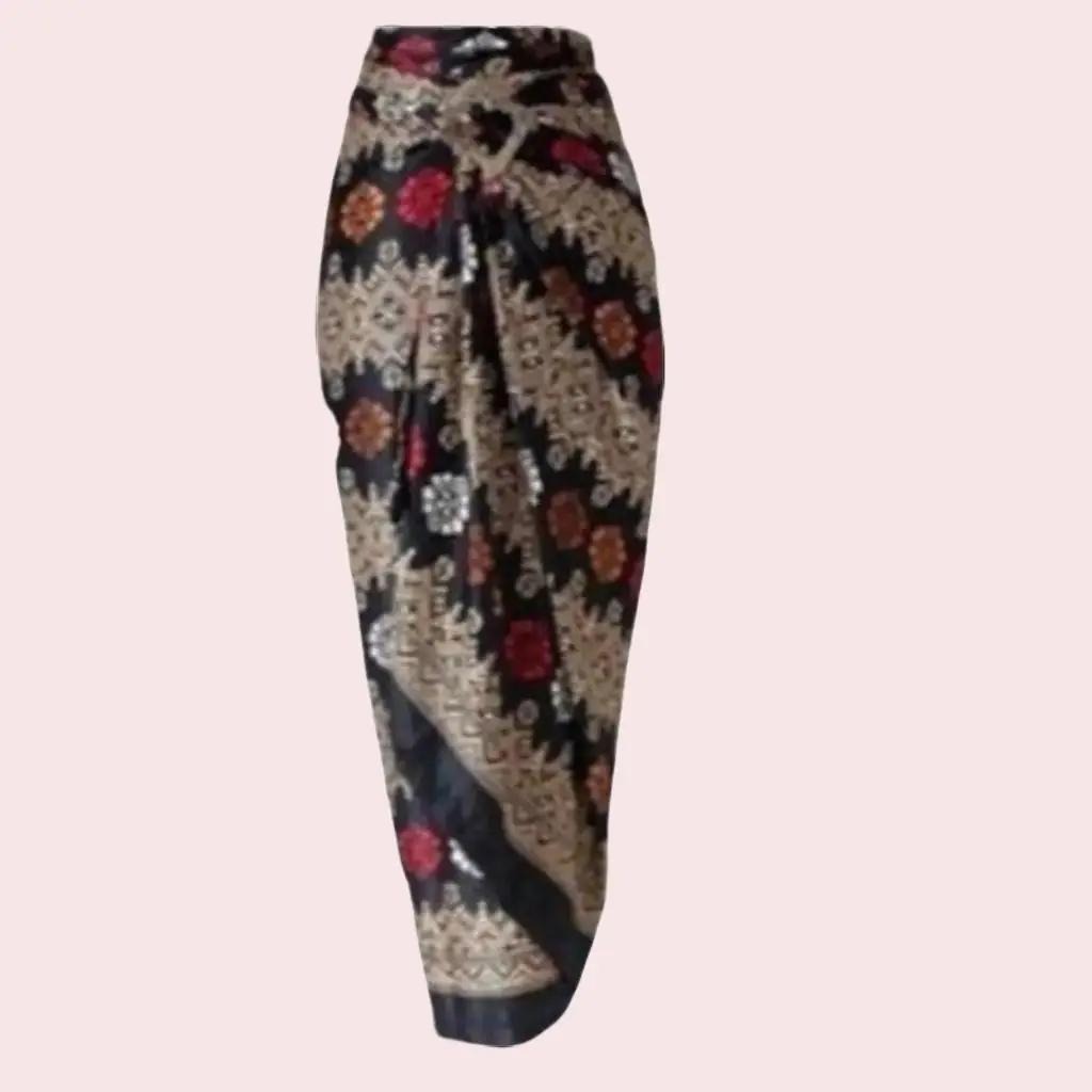 Rok Batik Wanita Bawahan Kebaya Model Kain Lilit Bahan Semi Sutra Silky Motif 002