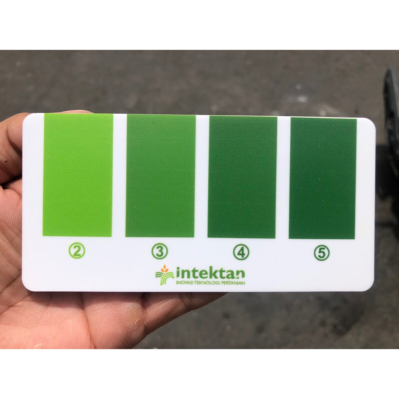 Bagan Warna Daun Untuk tanaman padi 4 Chart