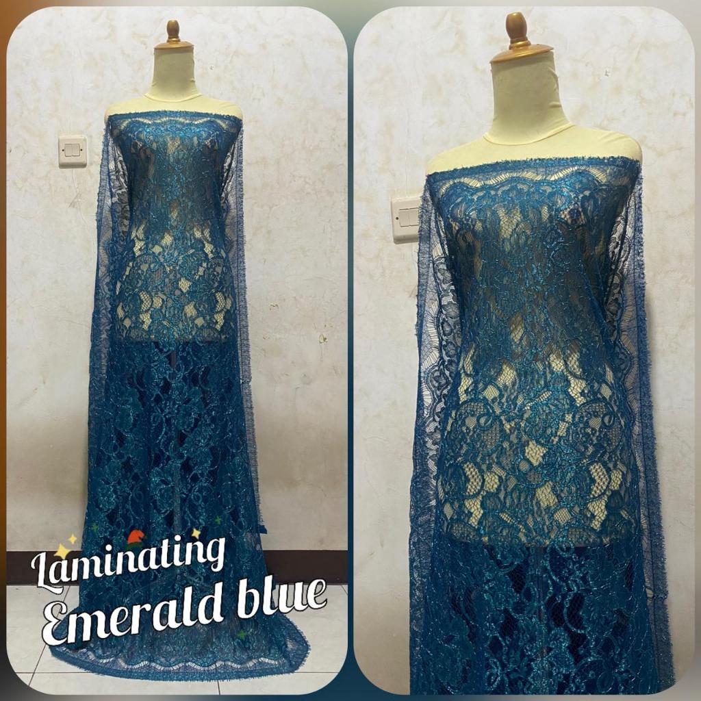 new kain brokat semi francis laminating cordneli,bakal kebaya lj30020,brokat medan,semi italy