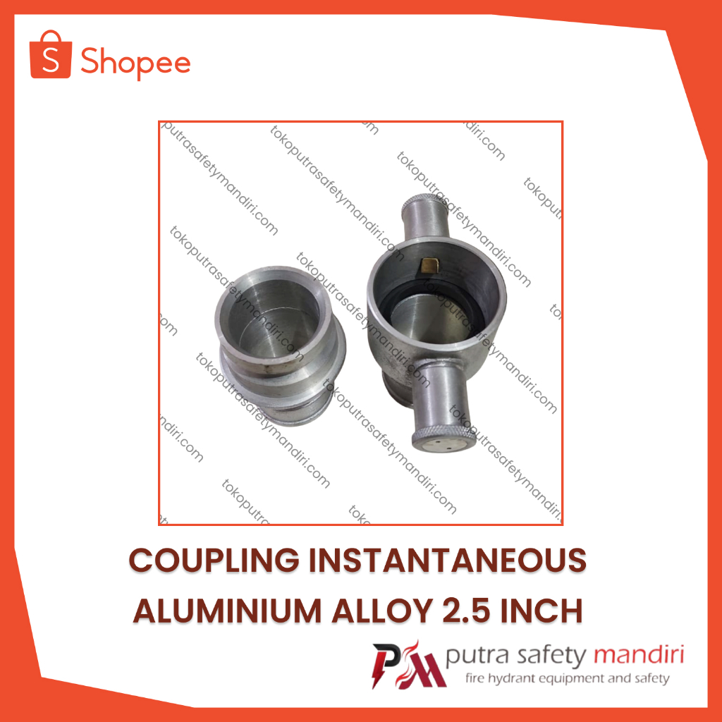 INSTANTANEOUS COUPLING 2.5" ALLOY ALUMINIUM FIRE HOSE CONNECTOR BARU