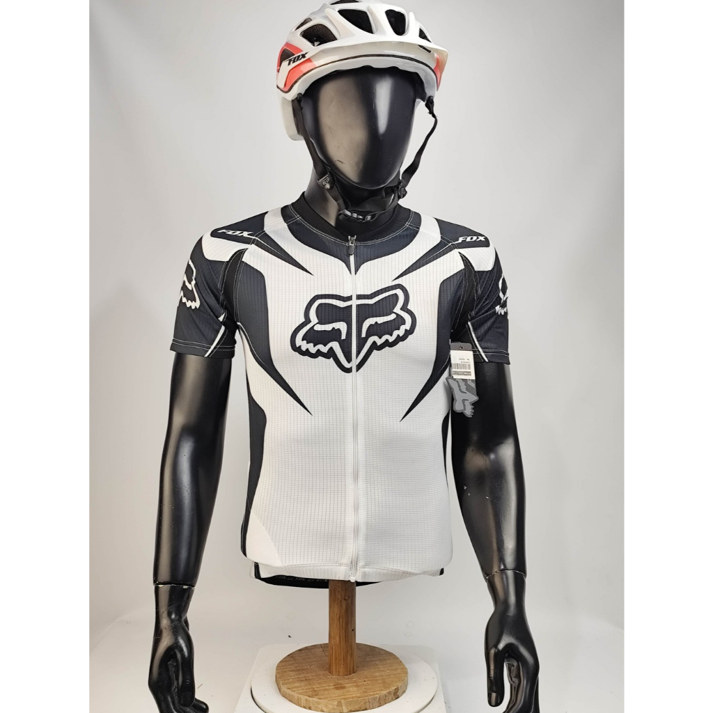 Fox Race White | Jersey Sepeda MTB / Jersey Sepeda Roadbike / Jersey Sepeda MTB Original