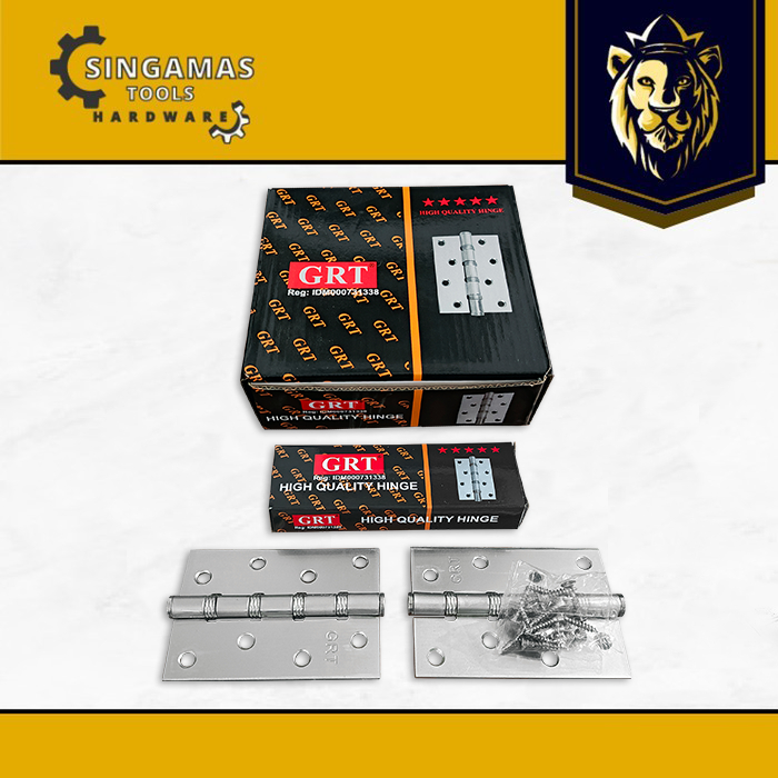 GRT Engsel Bearing 3" x 2,5mm SN - High Quality Hinges - per 1 Box/6 Set