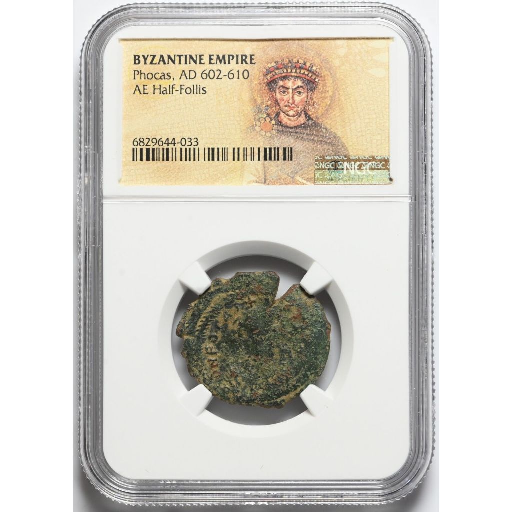 Koin Kuno Kekaisaran Romawi Timur Bizantium Kaisar Phocas