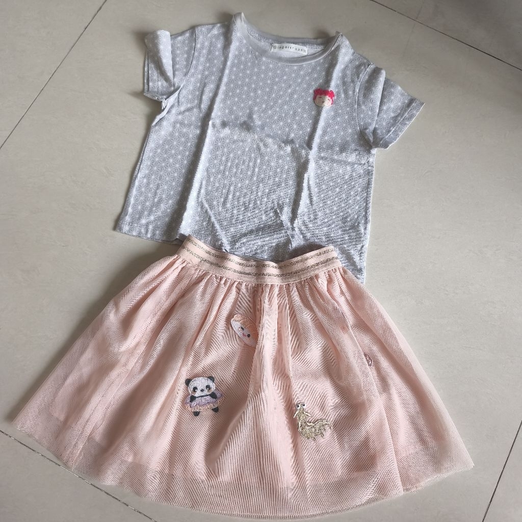 Setelan Kaos Rok Gingersnaps Gingersnap Anak