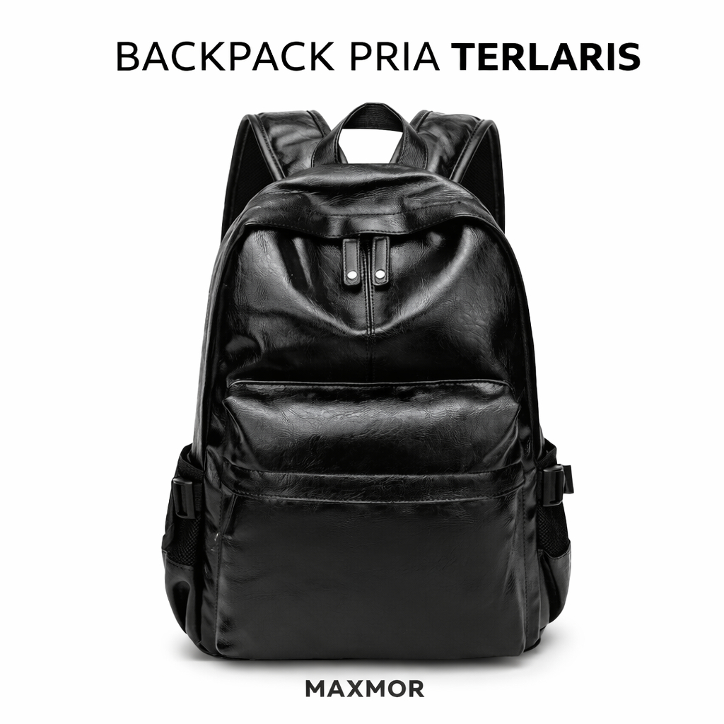 [Max-Mor] M046 Tas Ransel Kulit Pria Tas Pria Fashion Quality