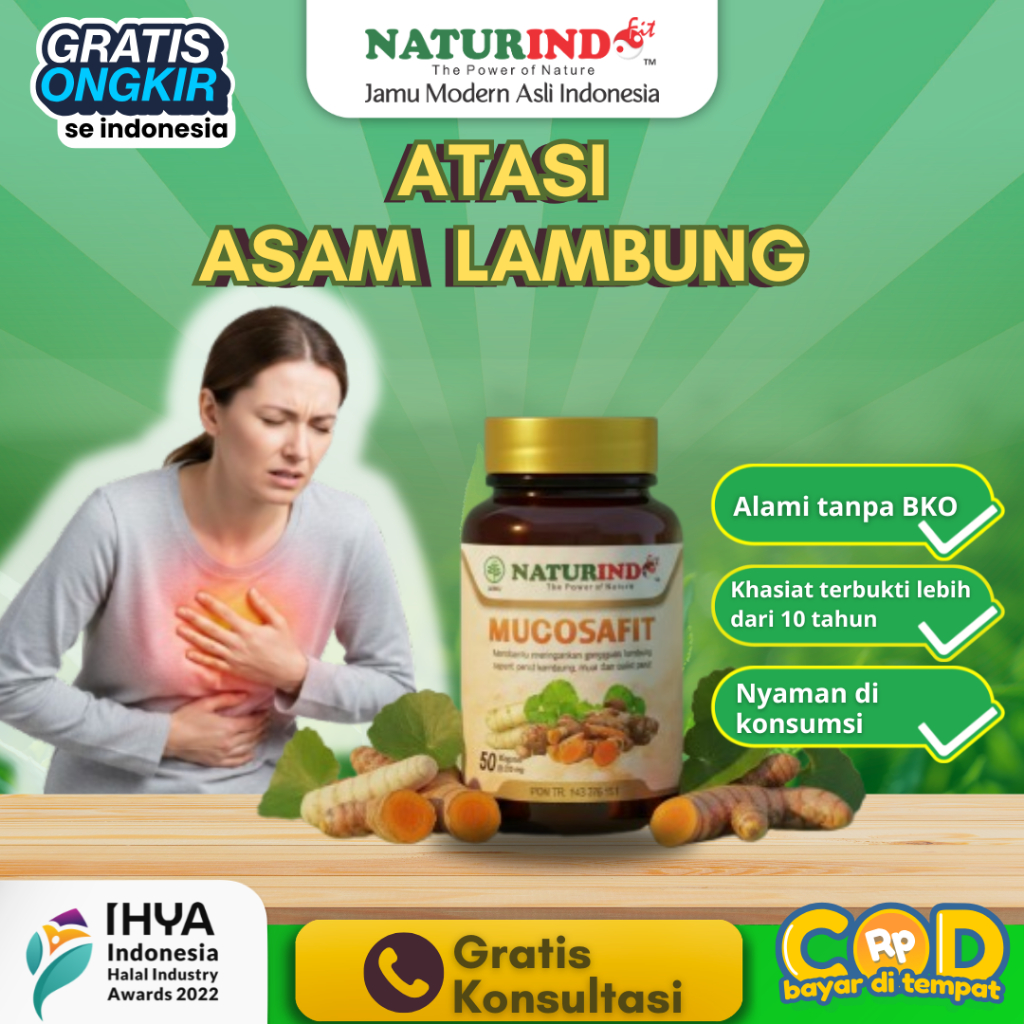 Obat  Asam Lambung Herbal  Asam Lambung Maag Gerd  Herbal  Mucosafit  Naturindo