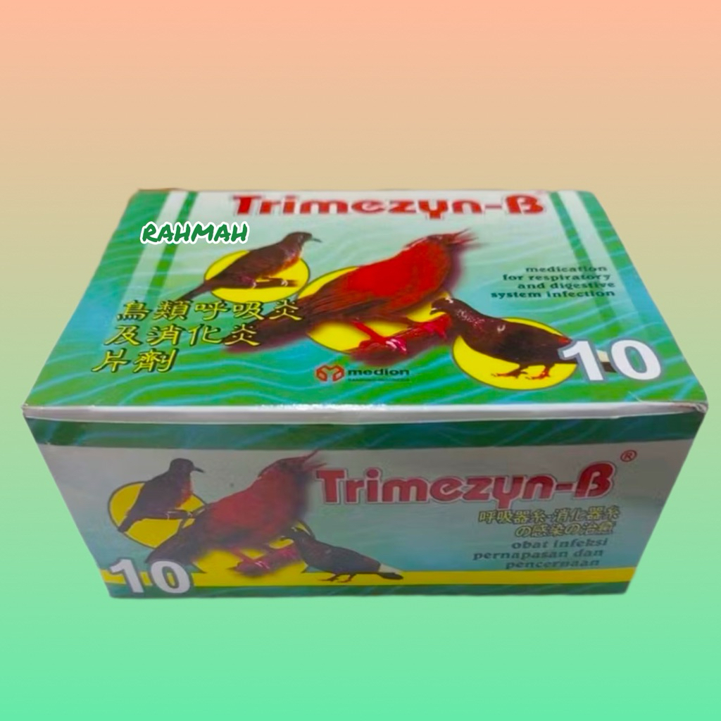 trimezyn b untuk burung 1 box