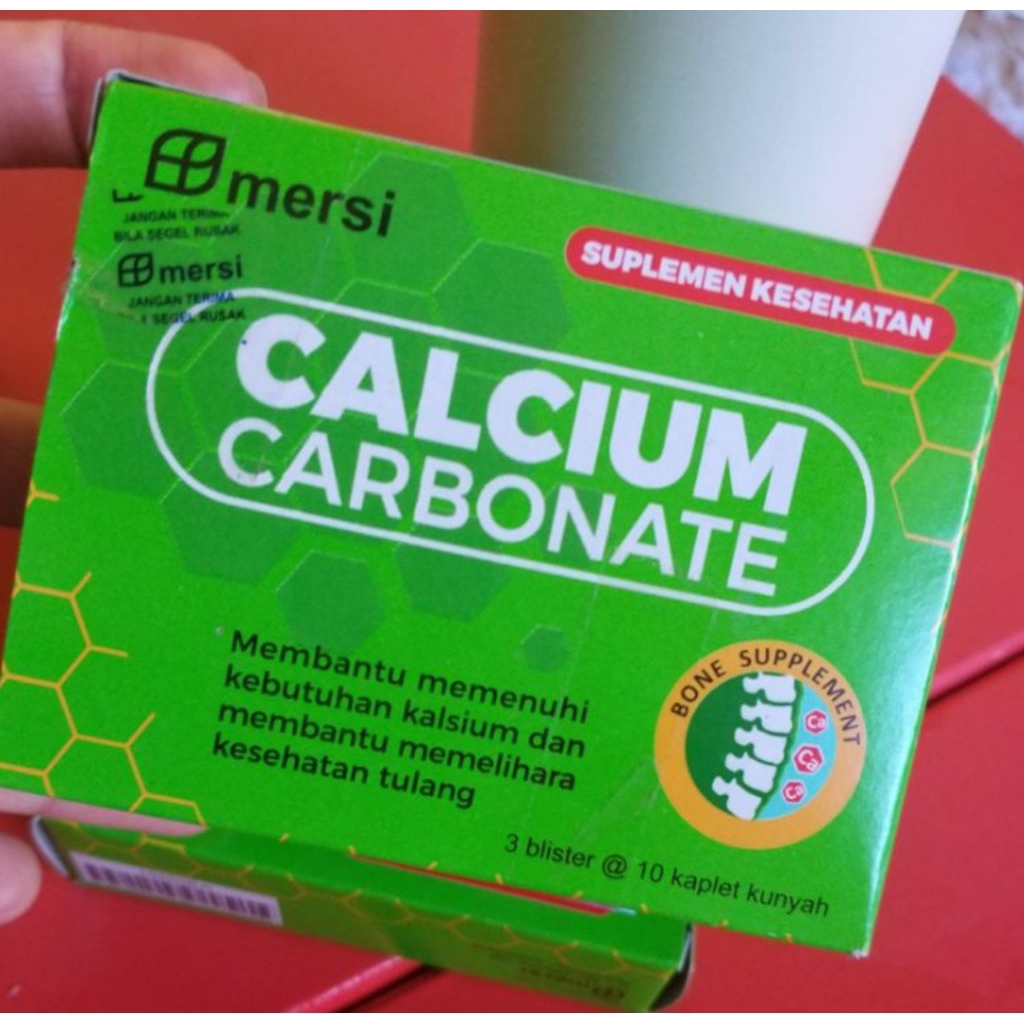 Calcium carbonate CACO3 infion 1 strip 10 kaplet