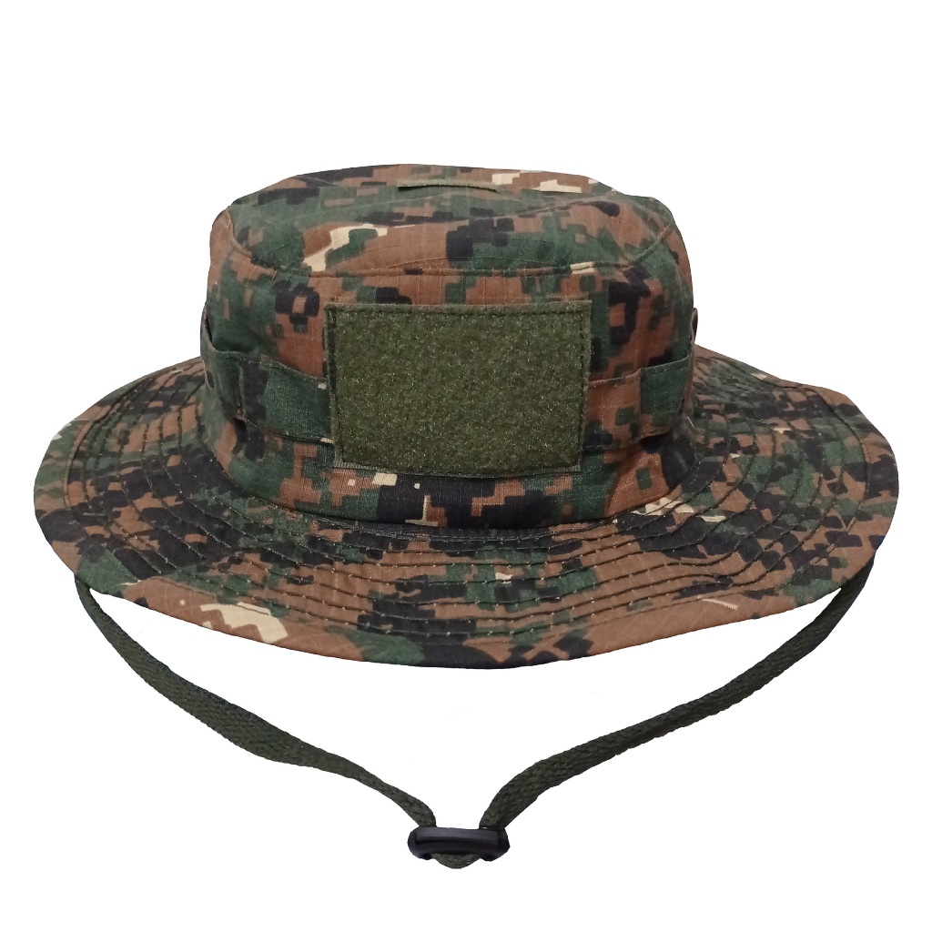 Jungle Hat Topi Rimba Tactical Lapangan Loreng Digital Gurun Desert, Marpat