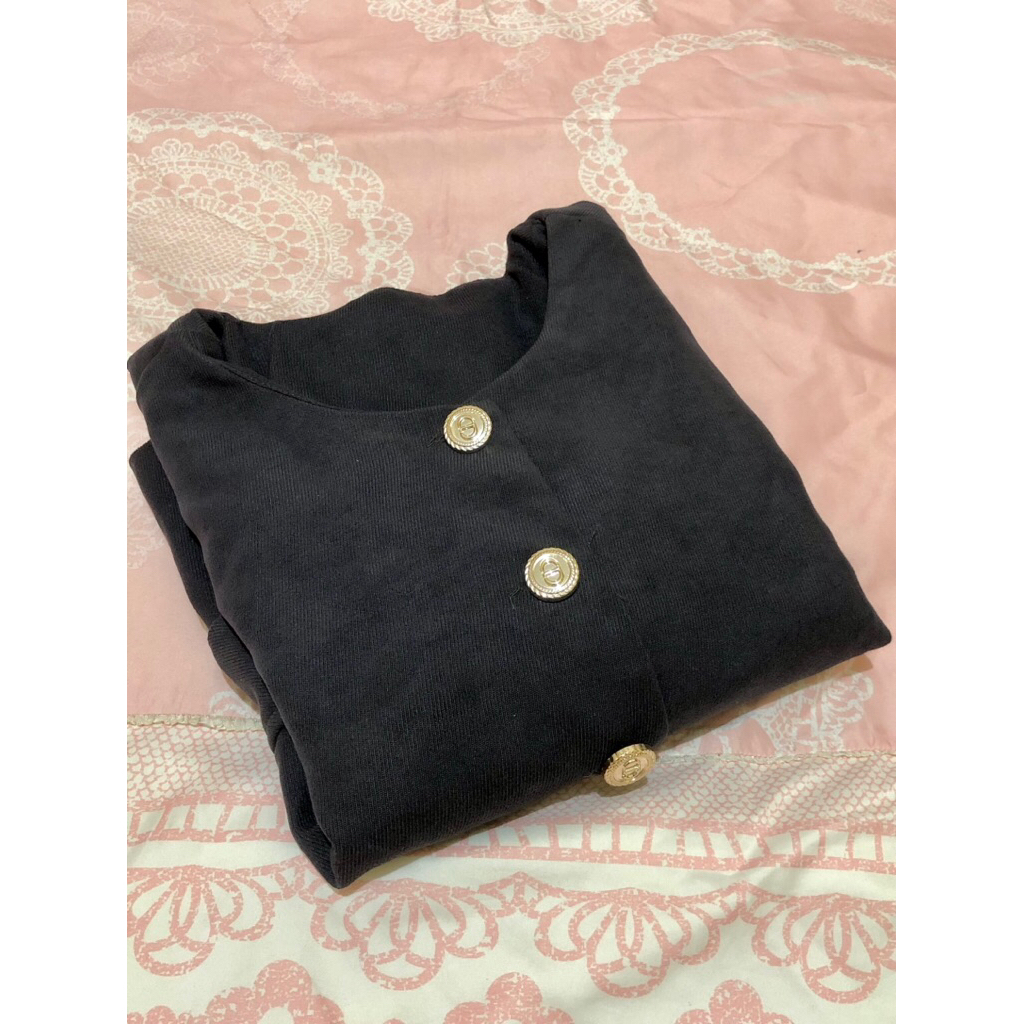 Outer Wanita Crop Lengan Panjang Blazer