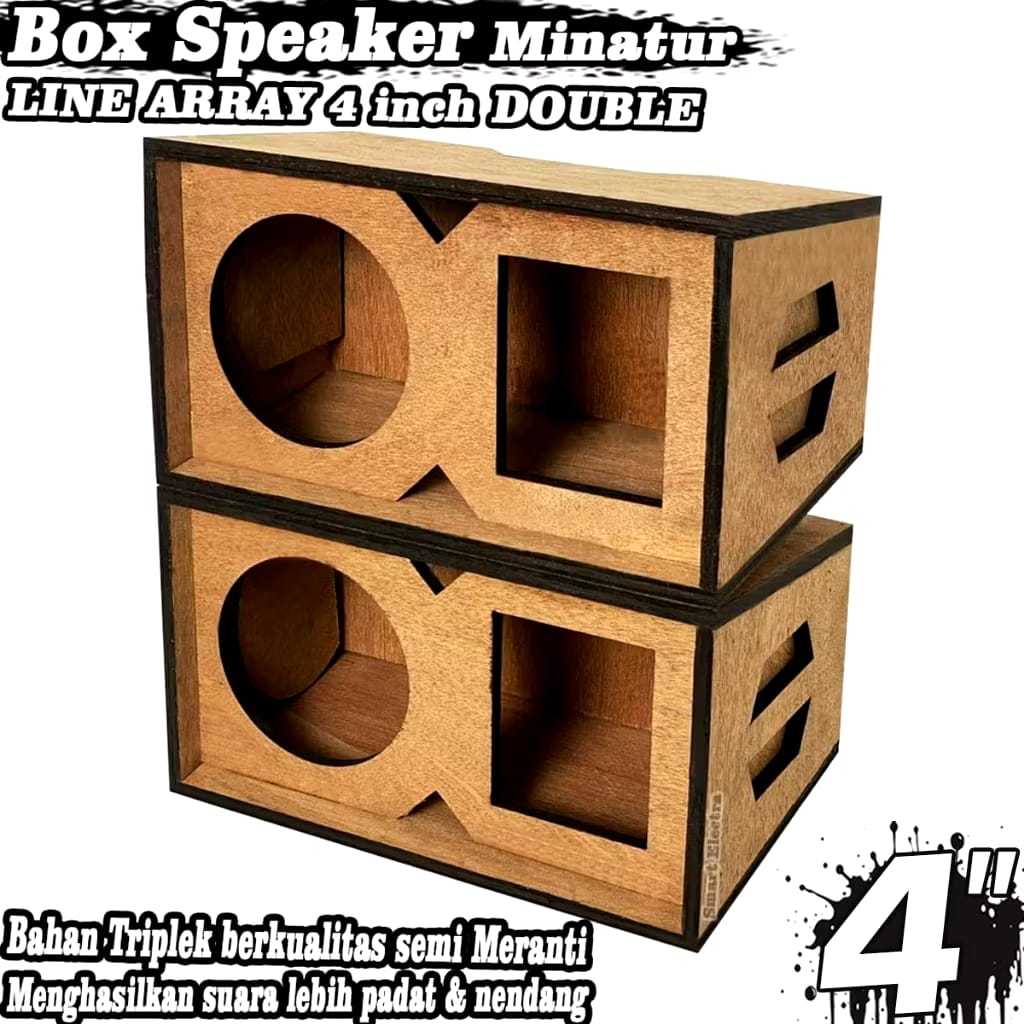 Box Speaker Miniatur Line Array 4 Inch Polywood