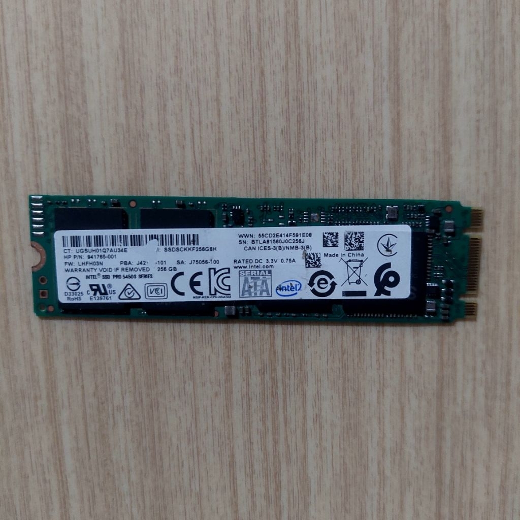 SSD M.2 SATA INTEL 256 GB