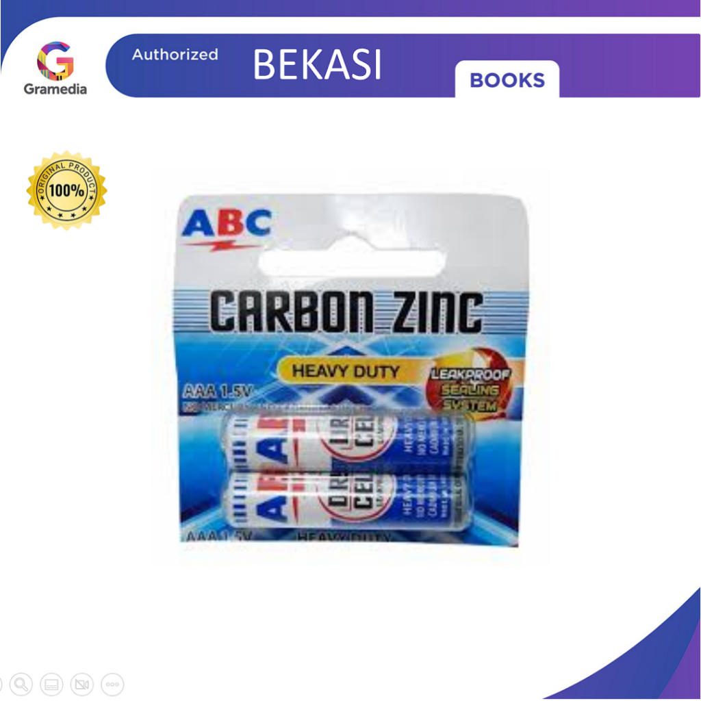 Gramedia Bekasi - ABC BATERAI R-3 AAA BIRU/2PCS