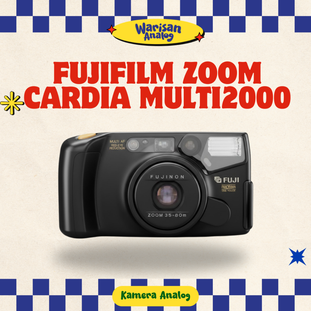 KAMERA ANALOG FUJIFILM ZOOM CARDIA MULTI2000 | REUSABLE CAMERA FILM 35MM