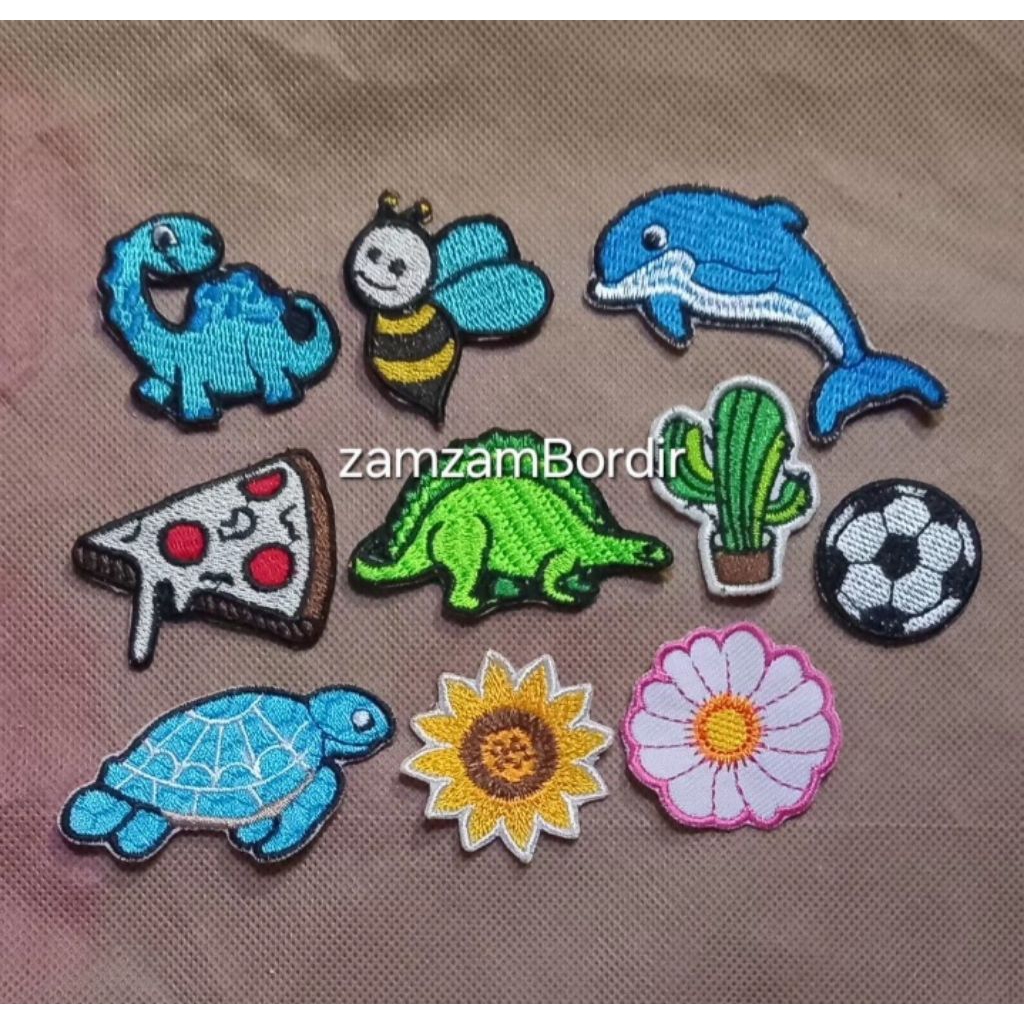 Patch Bordir LOGO DINO lumbalumba bola