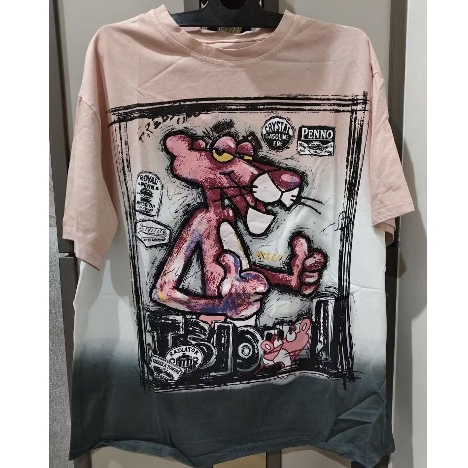 Kaos Style Pink Panther Gradasi New