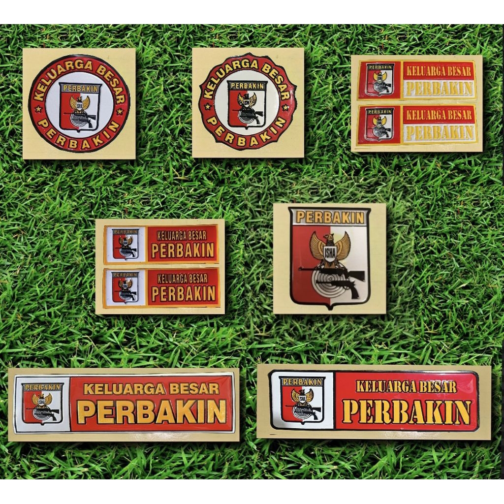 stiker embos/stiker timbul/stiker embos perbakin/logo perbakin/nopol perbakin/keluarga besar perbaki
