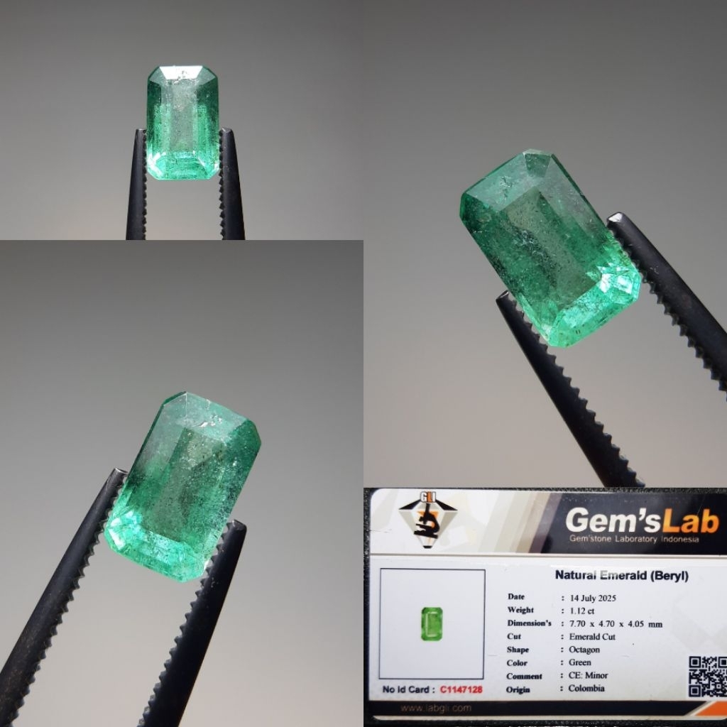 Natural Emerald Beryl Colombia Batu Jamrud Zamrud Colombia Bukan Ruby Sapphire Safir Selon Ceylon Sr