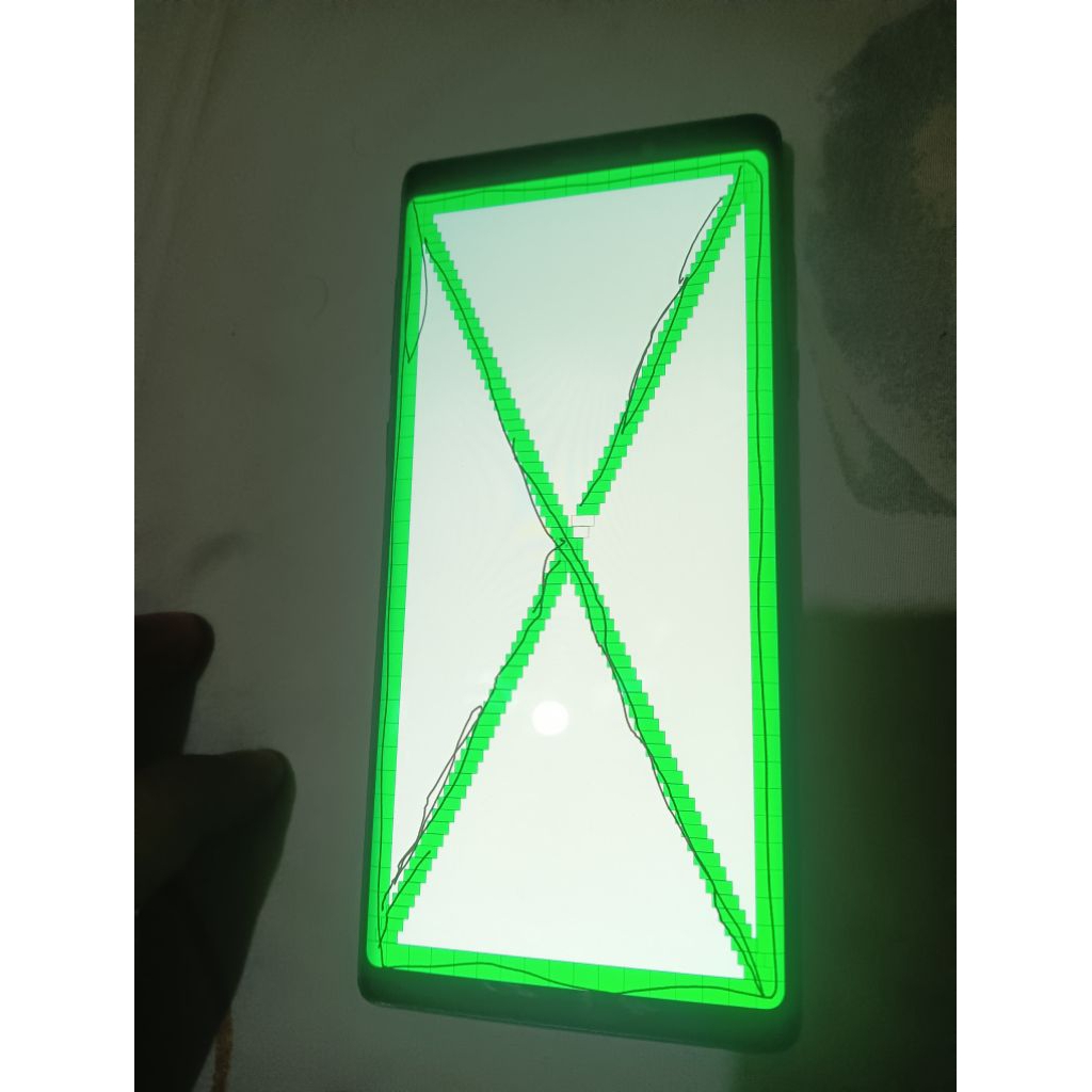 Lcd+Frame+bolpoint Samsung galaxy note 9 original copotan minus Grenscren sedikit dan garis sedikit