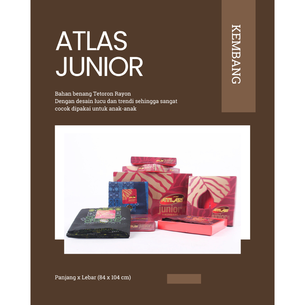 Sarung ATLAS Junior Terbaru kemasan BOX