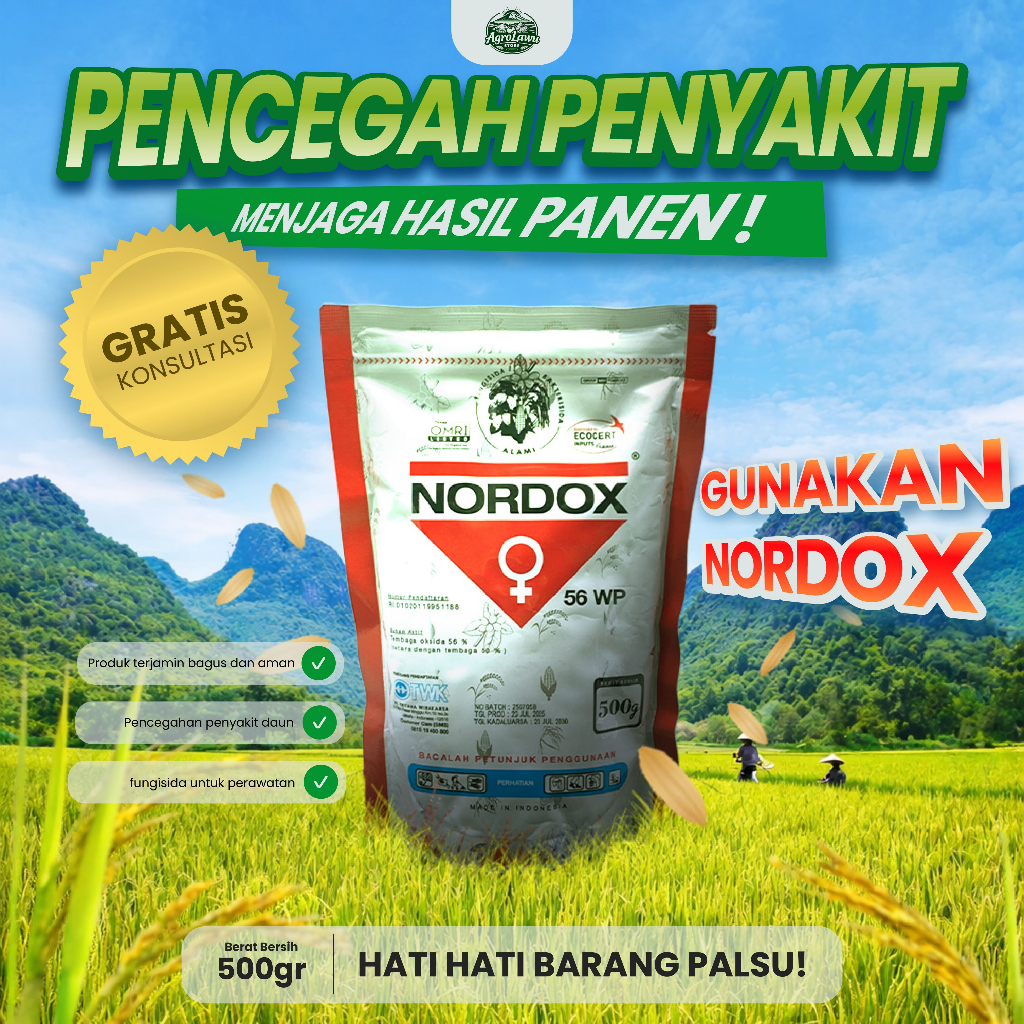 Fungisida Bakterisida Nordox 56WP -Nordox Fungisida