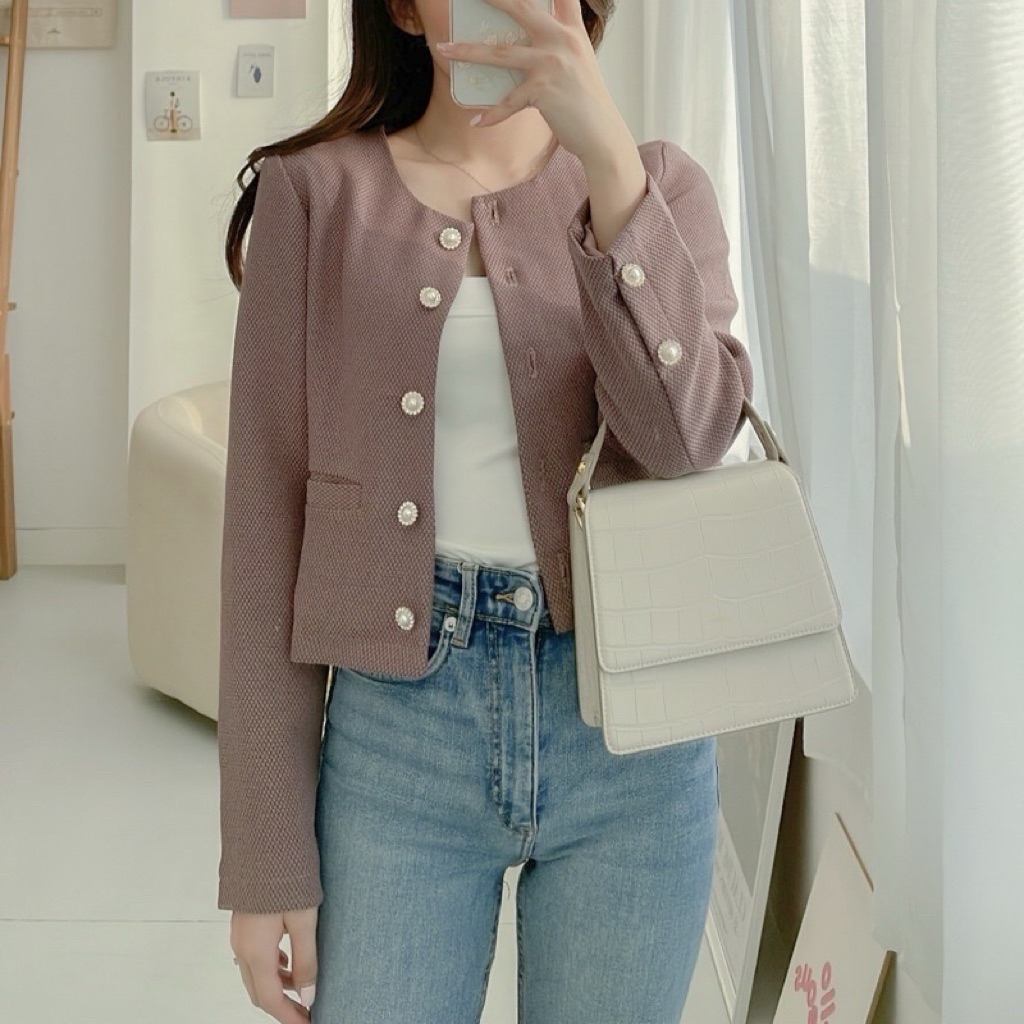 {PRELOVED} HER APPAREL DAL-RAE Blazer Brown M/L | Daisyalldays