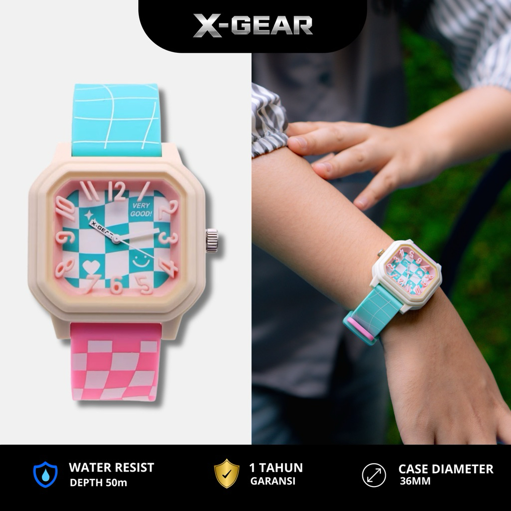 X-GEAR Jam Tangan Wanita Jam Tangan Cewek Tahan Air Jam Tangan Trend 2026 Garansi 1tahun