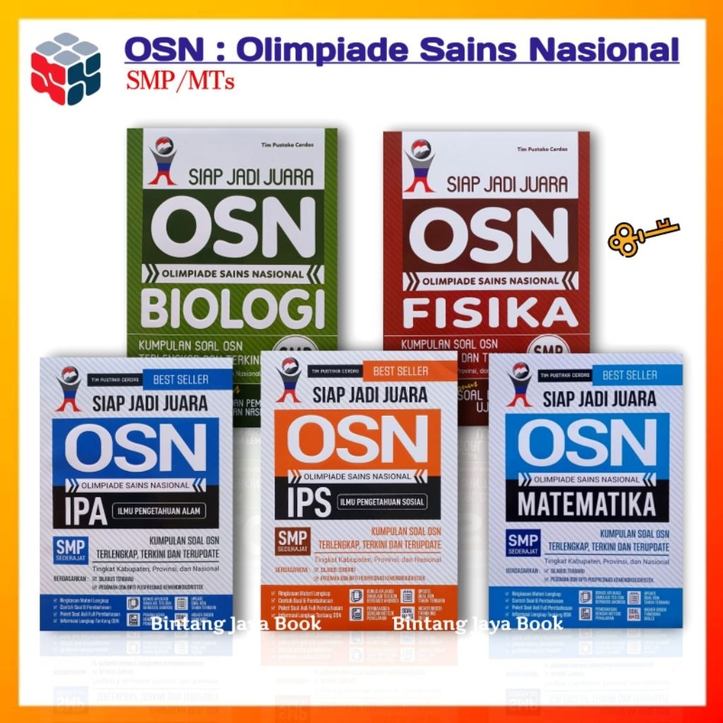 Cetakan Terbaru Siap JadI Juara OSN IPA SMP - OSN IPS SMP - OSN Matematika SMP - OSN Fisika SMP - OS
