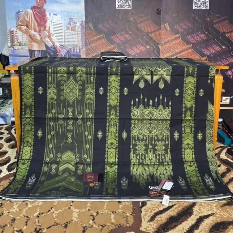 SARUNG BHS EXCELLENT HITAM HIJAU SARUNG PRIA DEWASA