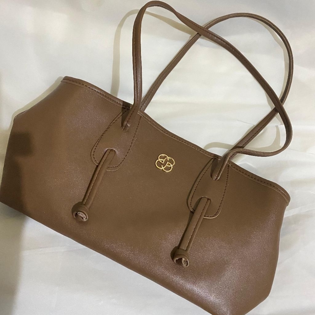 [PRELOVED] tas kulit warna coklat kopi