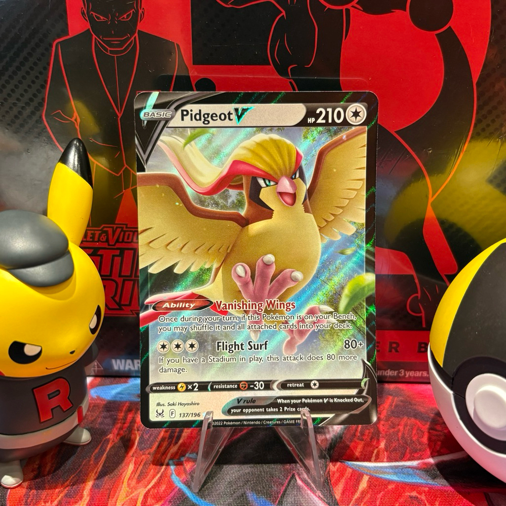 Pidgeot V 137/196 ENG - UR Holo - Lost Origin - Pokemon TCG