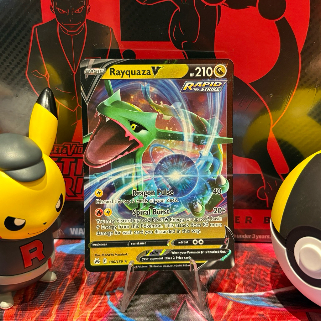 Rayquaza V 100/159 ENG - UR Holo - Crown Zenith - Pokemon TCG