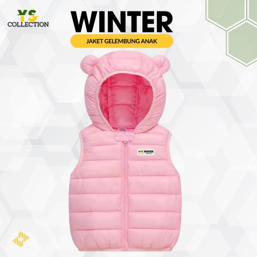 Ys.Jaket rompi anak unisex / Jaket rompi anak laki-laki/ jaket rompi anak perempuan/ rompi outdoor