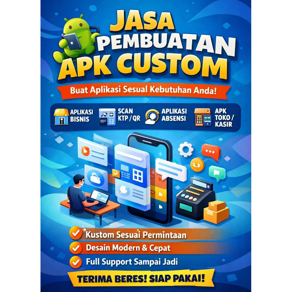 jasa pembuatan aplikasi custom Android