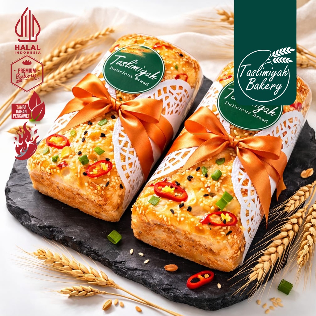 TASLIMIYAH BAKERY Floss Roll Abon Gulung Malang 1 / Roll Short / Roti Abon Lembut / Kue Hajatan