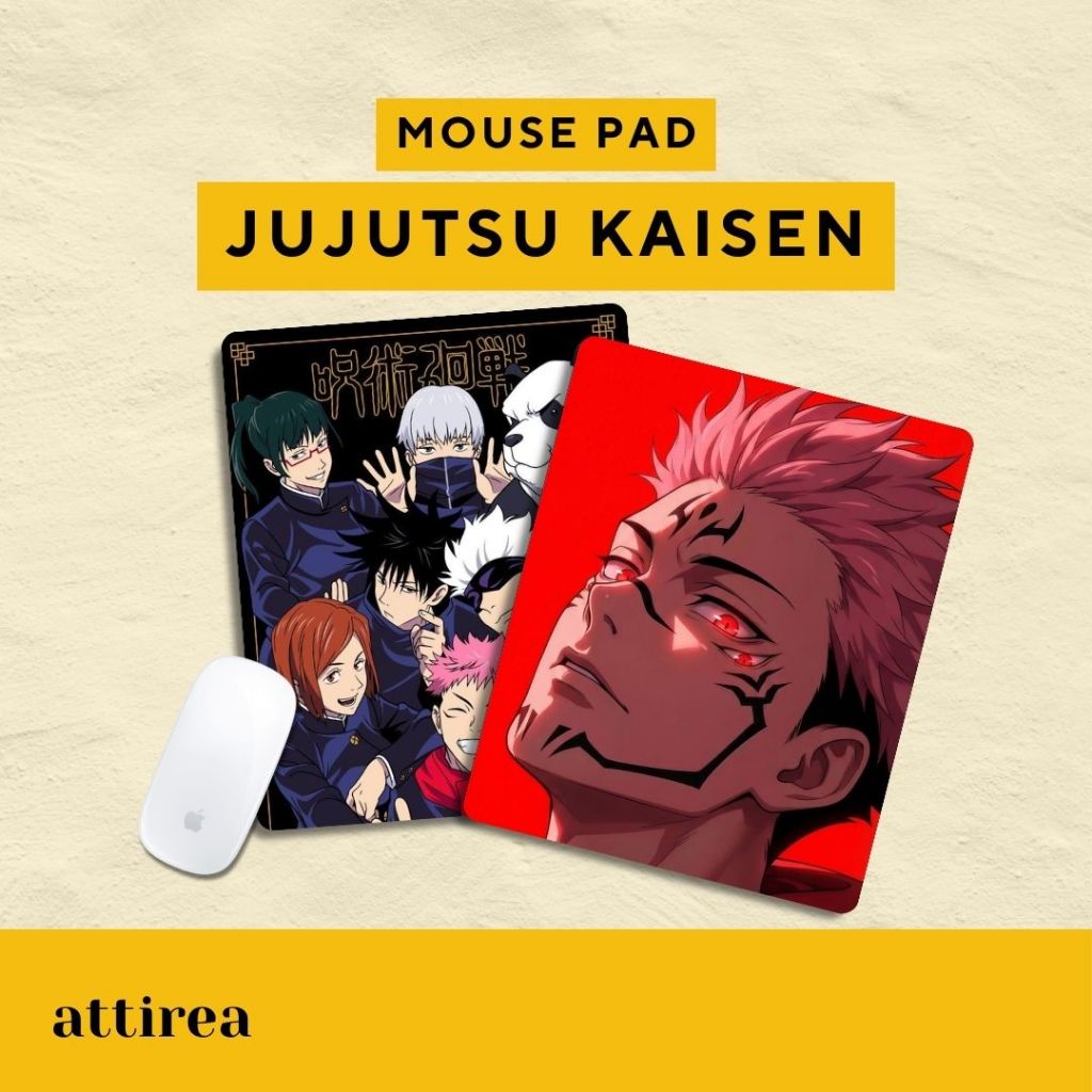 Mouse Pad Jujutsu Kaisen | Alas Mousepad Premium Gaming Antislip Souvenir Hadiah Unik Lucu Kartun An