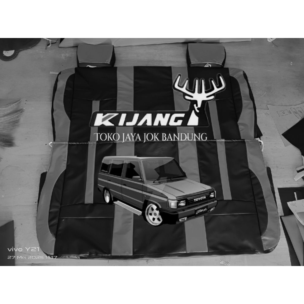 sarung jok kijang super short satu set bagian tengah