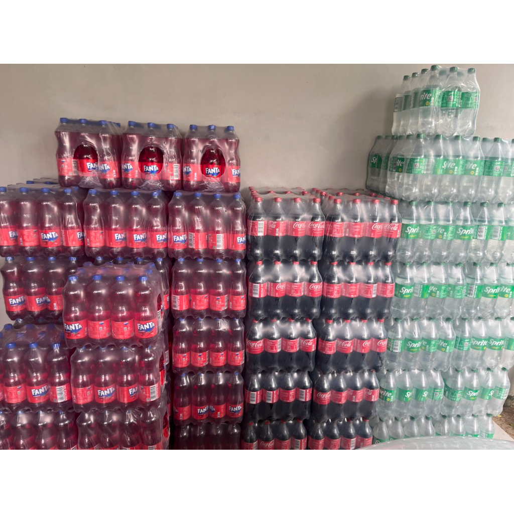 MINUMAN SODA FANTA COCA COLA SPRITE 1 LITER ISI 12 BOTOL 1 KRAT