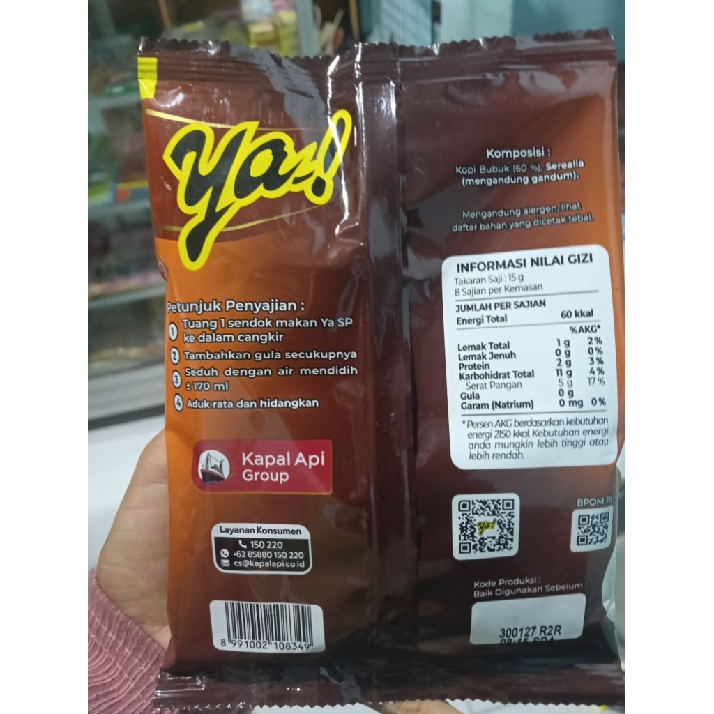 Kopi bubuk ya Sp 120gr // kopi bubuk ya 120gr gratis gelas