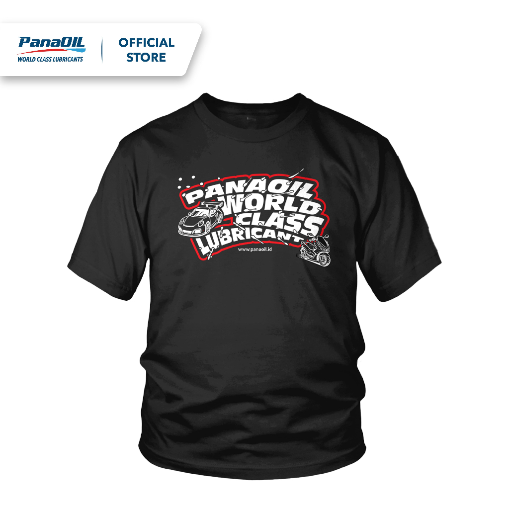 Panaoil Exclusive T-Shirt World Class Lubricants Hitam - Special Gimmick