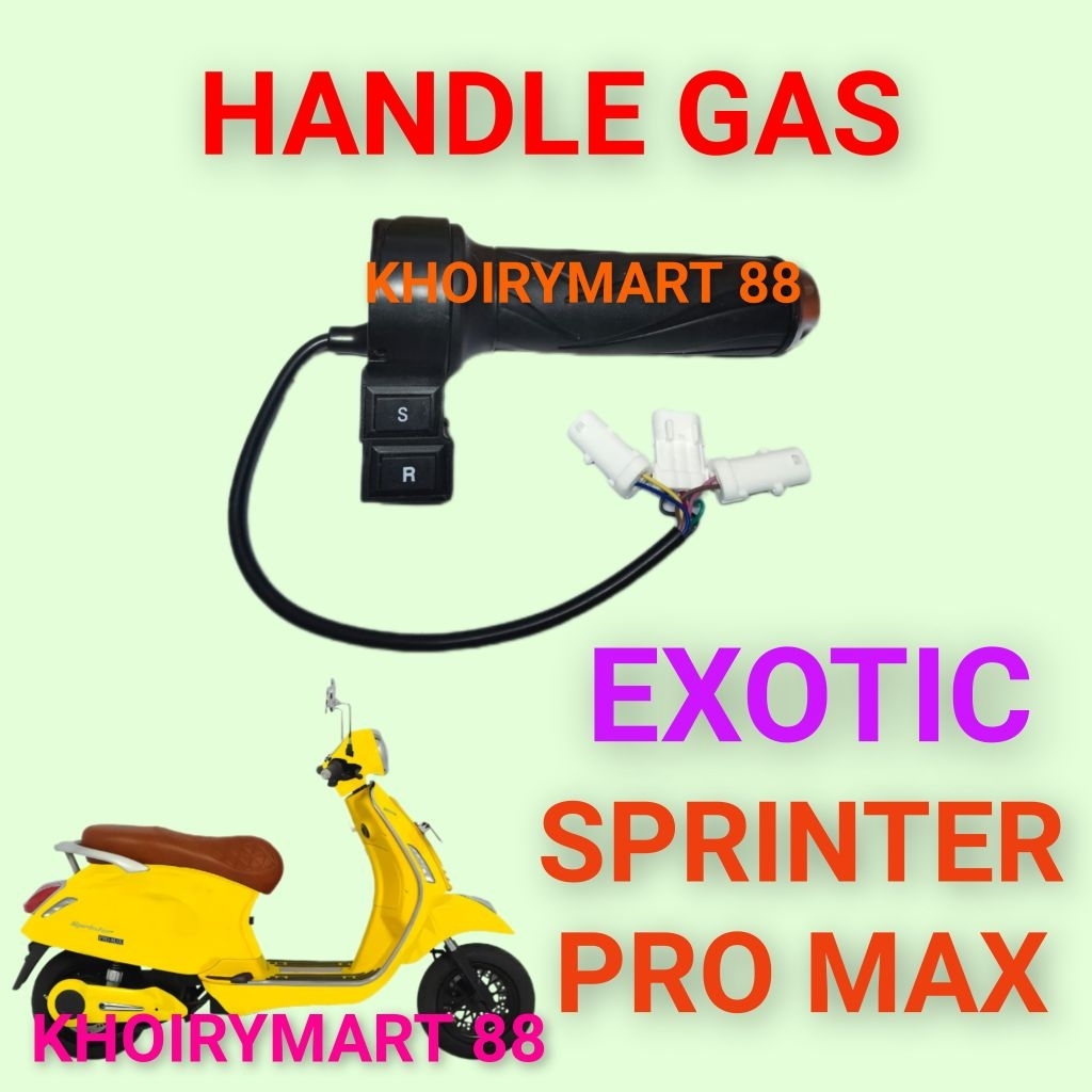 handle gas sepeda listrik exotic sprinter pro max throttle gas sepeda listrik exotic  sprinter pro m