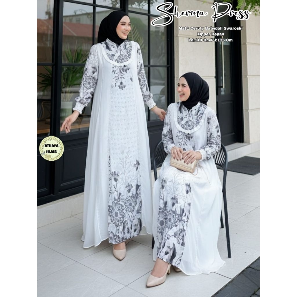SHERINA DRESS BY ATHAYA ORIGINAL | GAMIS RAYA
