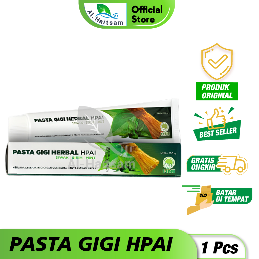 PASTA GIGI HERBAL Siwak & Mint - PGH Cengkeh - PGH Propolis - PGH Sensitif - HNI HPAI